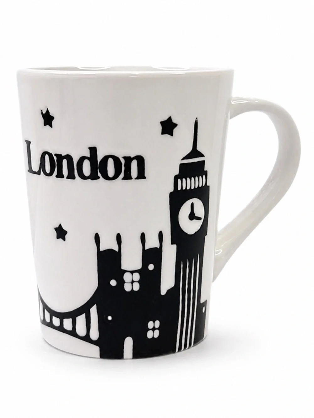 London Cityscape Skyline Cup Big‎ Ben Bridge Etched Stoneware Coffee Mug Tea - Picture 6 of 6
